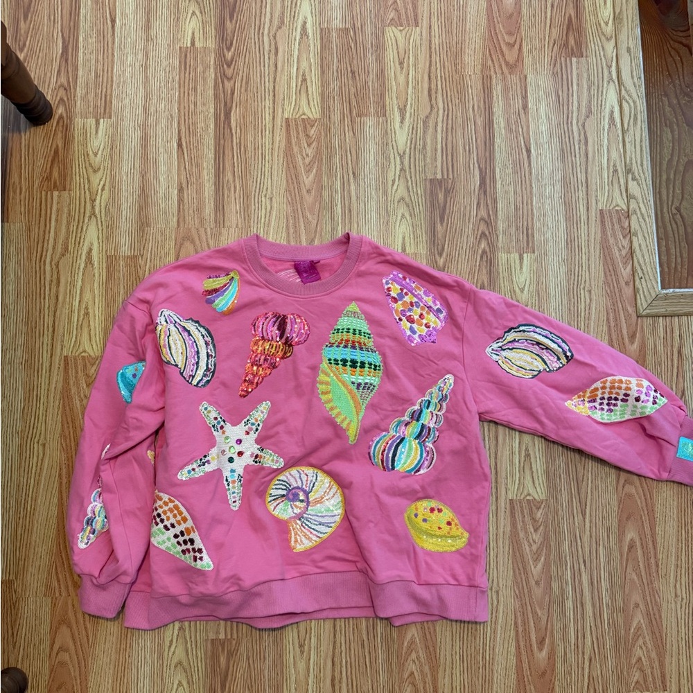 QUEEN OF SPARKLES Pink Seashell Set Large - Picture 3 of 6